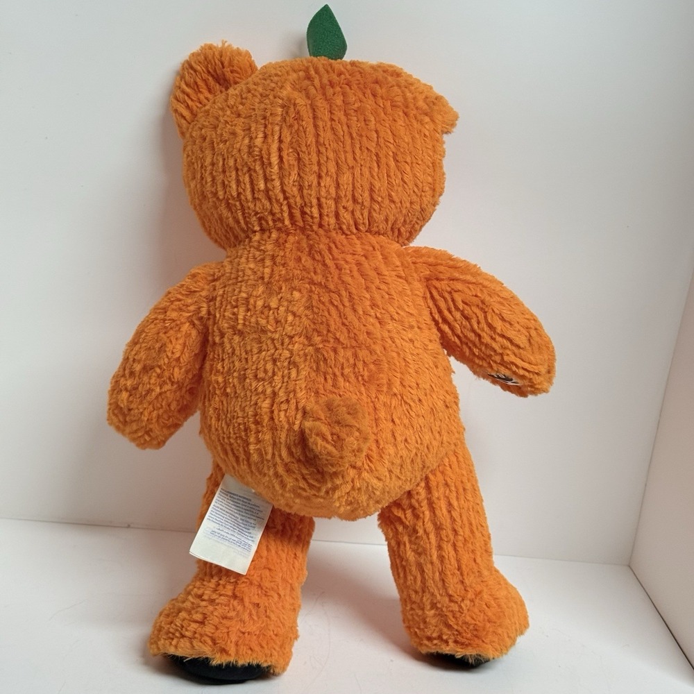 Build A Bear Halloween Jack-O-Lantern Head Orange Pumpkin Plush Sound‎ Works - Picture 6 of 6